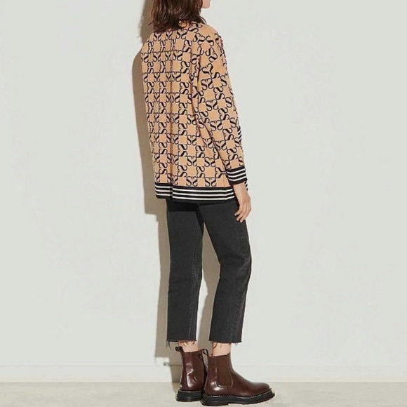 Sandro Reversible Oversized Cardigan Brown - Picture 2 of 7